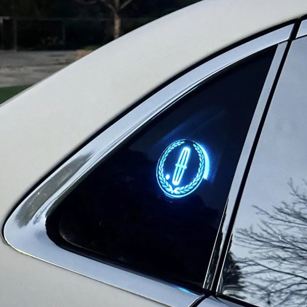 Wiederaufladbares LED-Auto-Logo – Neonlicht-Effekt
