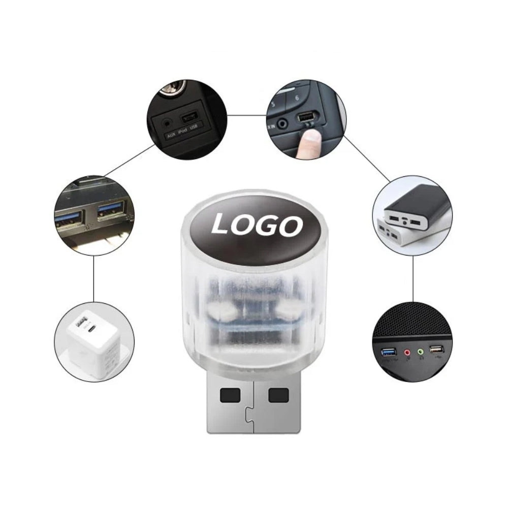 Dekorative Mini-USB-LED-Leuchte für den Fahrzeuginnenraum